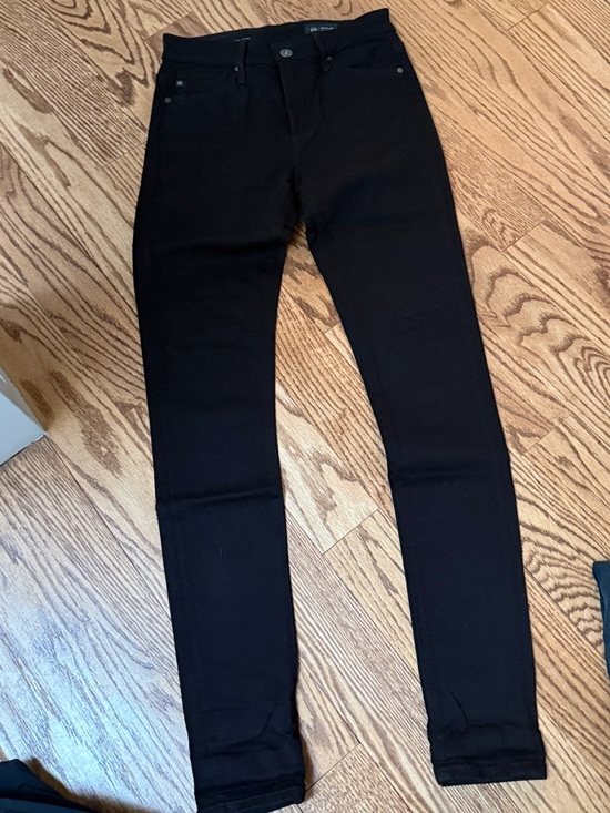 Aritzia Denim - AG Los Angeles black Farrah high rise skinny jeans